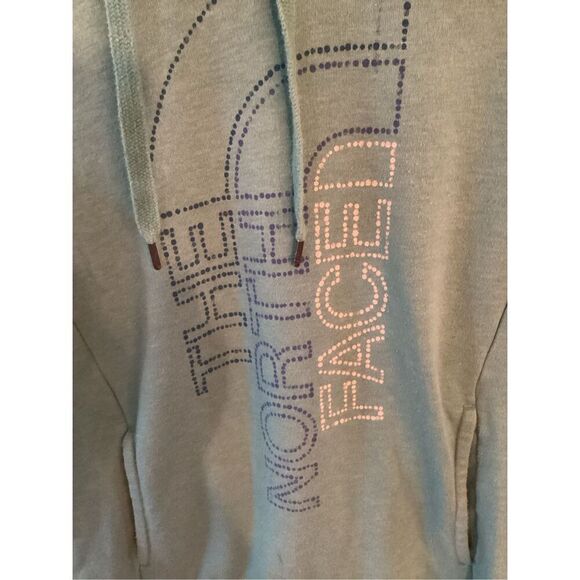 The North Face Teal Half Dome Pullover Hoodie Sz M - Picture 3 of 8